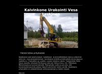 Nettisivu: Kaivinkone Urakointi Vesa Leskinen