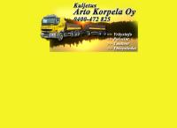 Nettisivu: Kuljetus Arto Korpela Oy