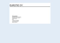 Nettisivu: Kauppahuone Eurotie Oy