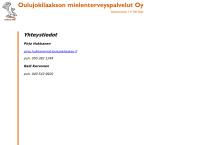 Oulujokilaakson Mielenterveyspalvelut Oy