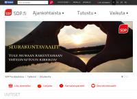 Nettisivu: Suomen Sosialidemokraattinen Puolue
