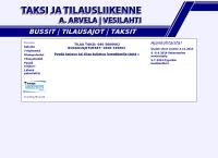 Nettisivu: Taksi ja Tilausliikenne Arvela Ari