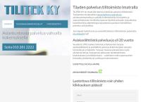 Nettisivu: Tilitek Ky