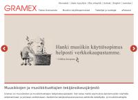 Nettisivu: Gramex ry