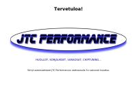 Nettisivu: JTC Performance