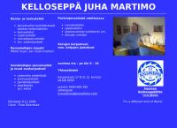 Kelloseppä Juha Martimo