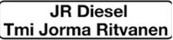 JR Diesel Tmi Jorma Ritvanen