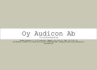 Audicon Oy Ab