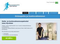 Nettisivu: Hoito- Ja Kunto Valmennuspalvelut Ismo Hyvönen