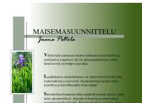 MAISEMASUUNNITTELU Jaana Peltola