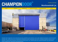 Nettisivu: Champion Door Oy - Aircraft hangar doors, shipyard doors, industrial doors and crane doors