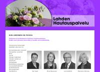 Nettisivu: Lahden Hautauspalvelu