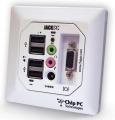 Chip PC Jack PC EFI-7800 Windows CE thin client, LAN-Integrated, Power-over-Ethernet, Advanced, VGA Video, asennus standardi datarasiaan