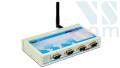 VScom NetCom 423 WLAN, 4x RS232, RS422, RS485 tietoturvallinen langaton sarjalaitepalvelin