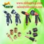 Brass garden hose fittings and spray nozzle set