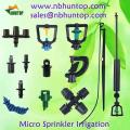 Micro sprinkler irrigation Huntop China Manufacturer, sprinkler drip emitters, vegetables and fruits irrigation sprinkler, fogging making system