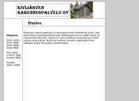 Nettisivu: Kivijärven rakennuspalvelu