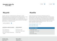 Nettisivu: Autotalo Lohja Oy