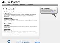 Nettisivu: Pro Practica Oy