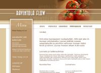 Nettisivu: Ravintola Flow