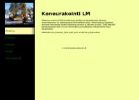 Nettisivu: Koneurakointi L.m