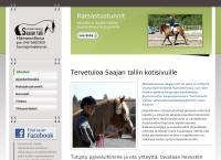 Nettisivu: Ratsastuskoulu Saajan talli