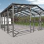frame steel hall
