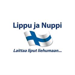 Lippu ja Nuppi Oy. Laittaa liput liehumaan.