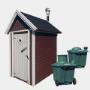 Omahuussi Green Toilet paketti