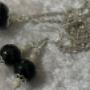 Black necklace and earrings with silver dots. Gorgeous.
Please note that we are updating our webshop.
There is already almost 300 pendants, earrings and nature jewellery in our webshop for sale.
Please visit
www.heuwerk.com