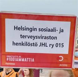 Helsingin sosiaali- ja terveysviraston henkilöstö JHL 015